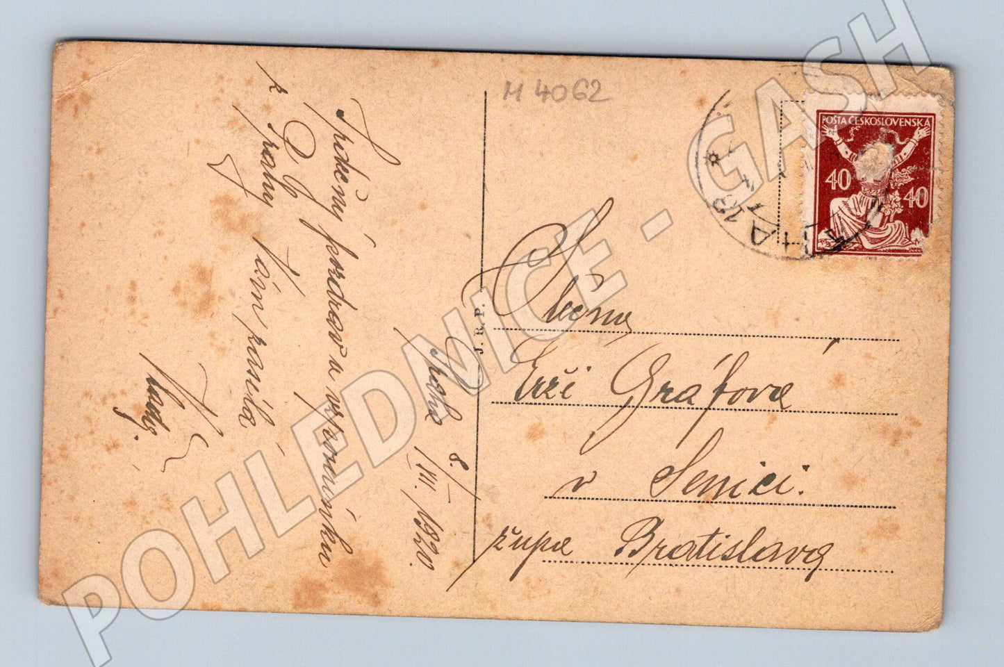 Pohlednice Praha most Svatopluka Čecha 1923 motiv (M4062)