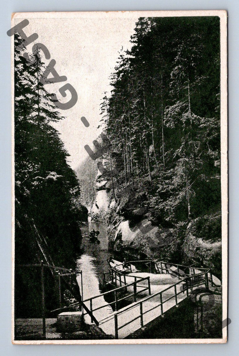 Pohlednice Edmundova soutěska České Švýcarsko (M407)
