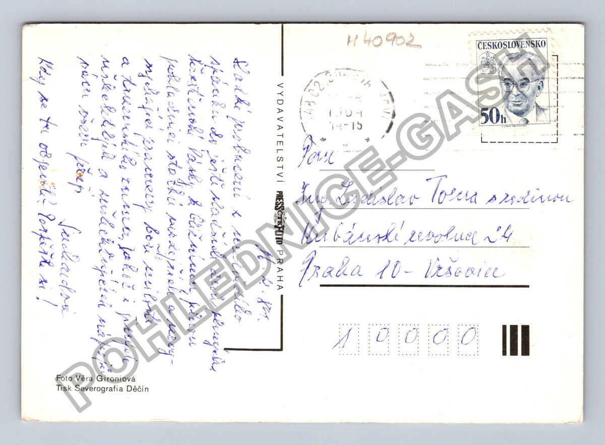 Pohlednice Velikonoční pozdrav kraslice a mazanec (M40902)