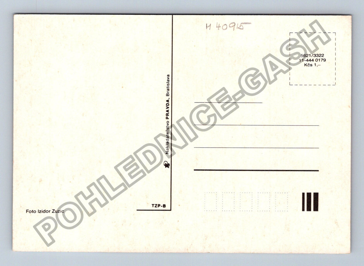 Pohlednice Velikonoční kraslice v košíku (M40915)