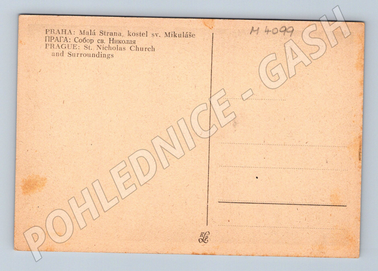 Pohlednice Praha Malá Strana kostel sv Mikuláše (M4099)