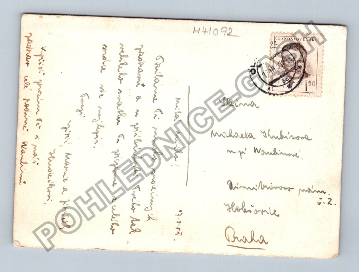 Pohlednice Umělecká kresba tři ženy (M41092)