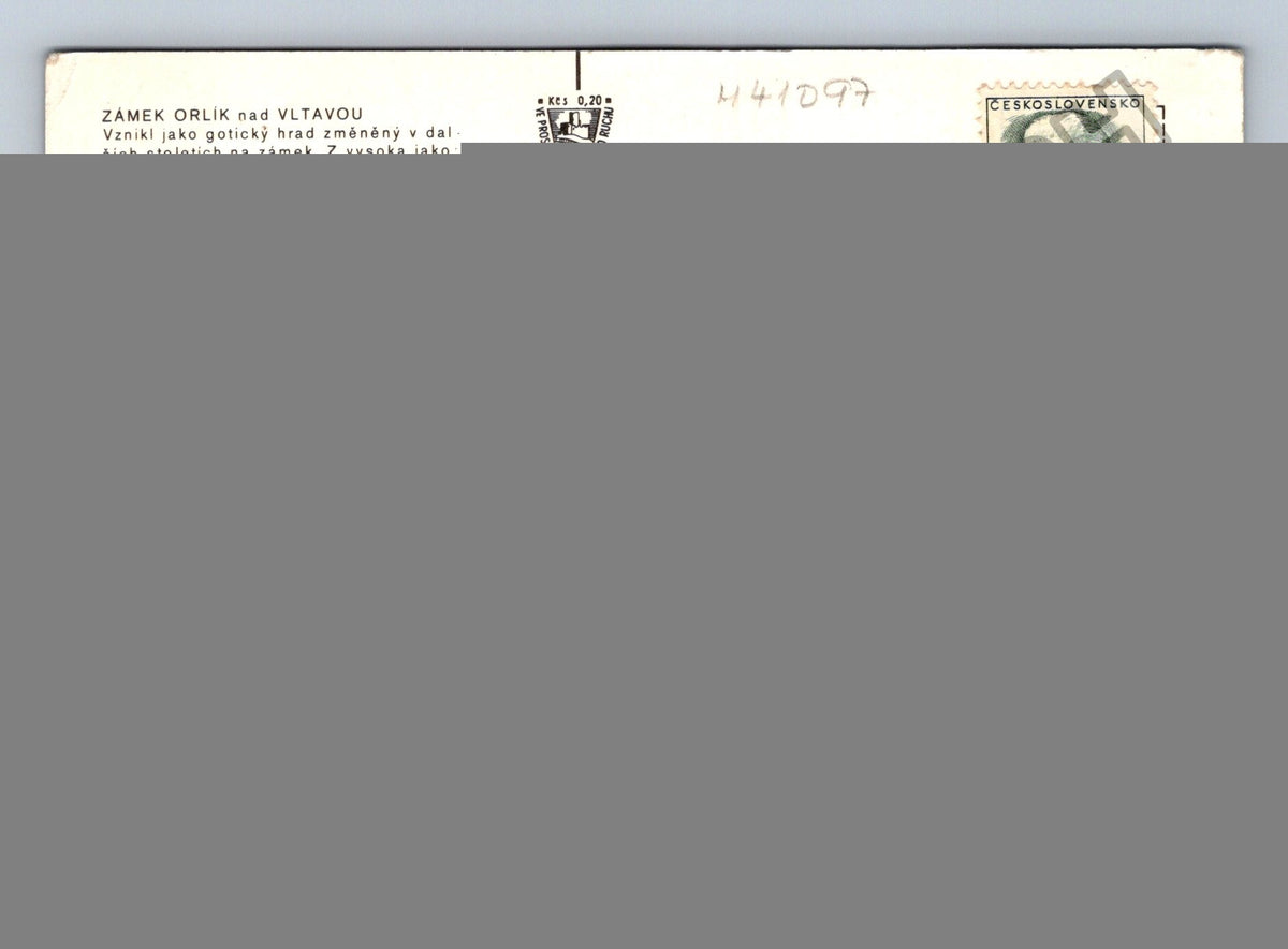 Pohlednice Zámek Orlík nad Vltavou interiér exteriér (M41097)