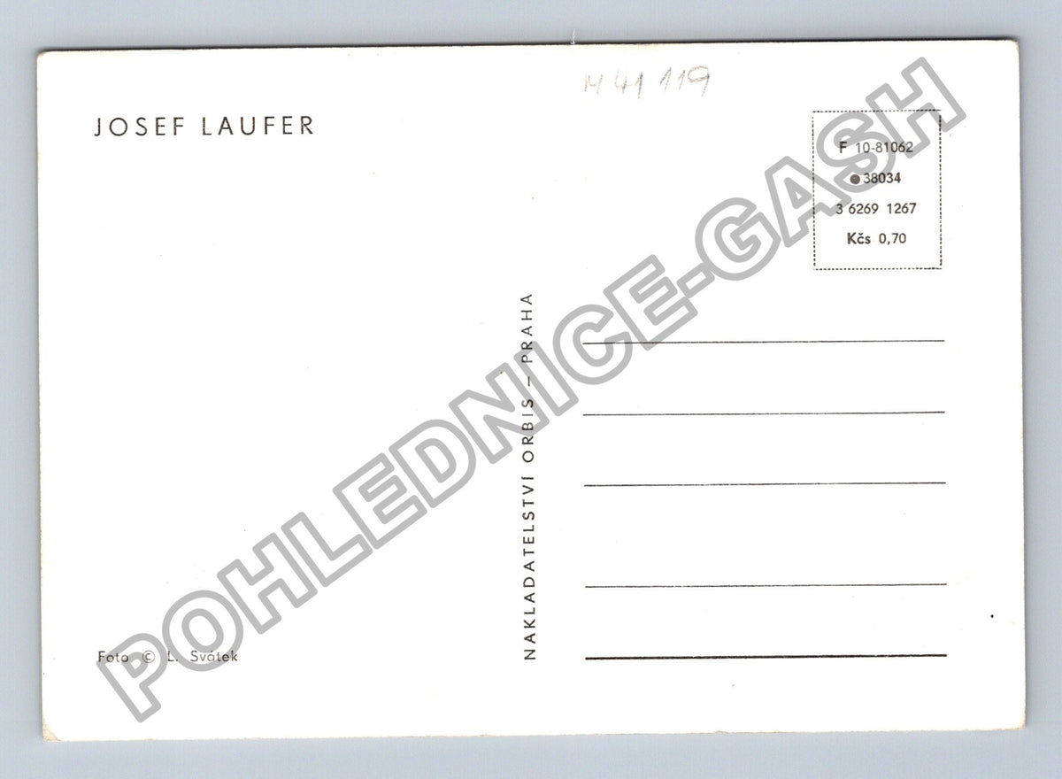 Pohlednice Josef Laufer portrét (M41119)