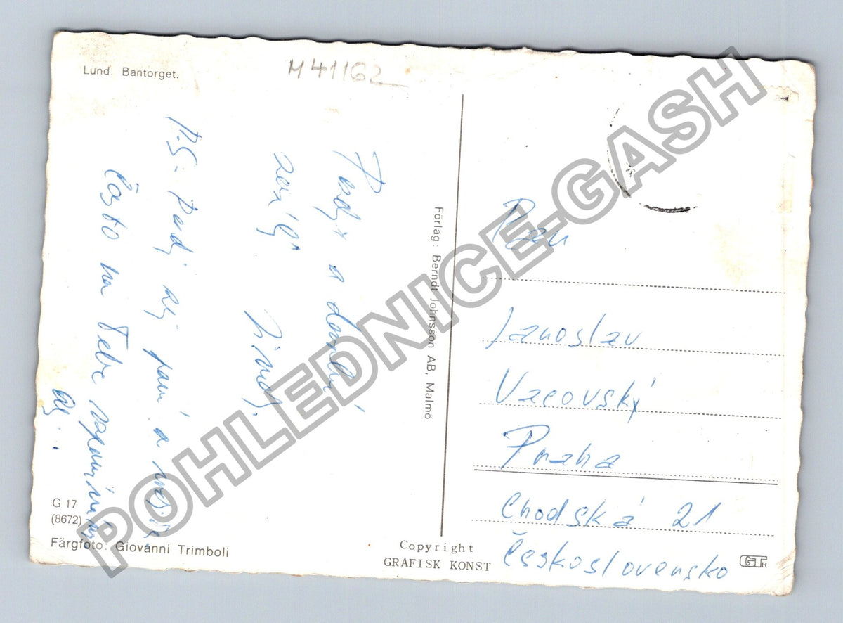 Pohlednice Skandinávie Lund Grand Hotel Bantorget (M41162)