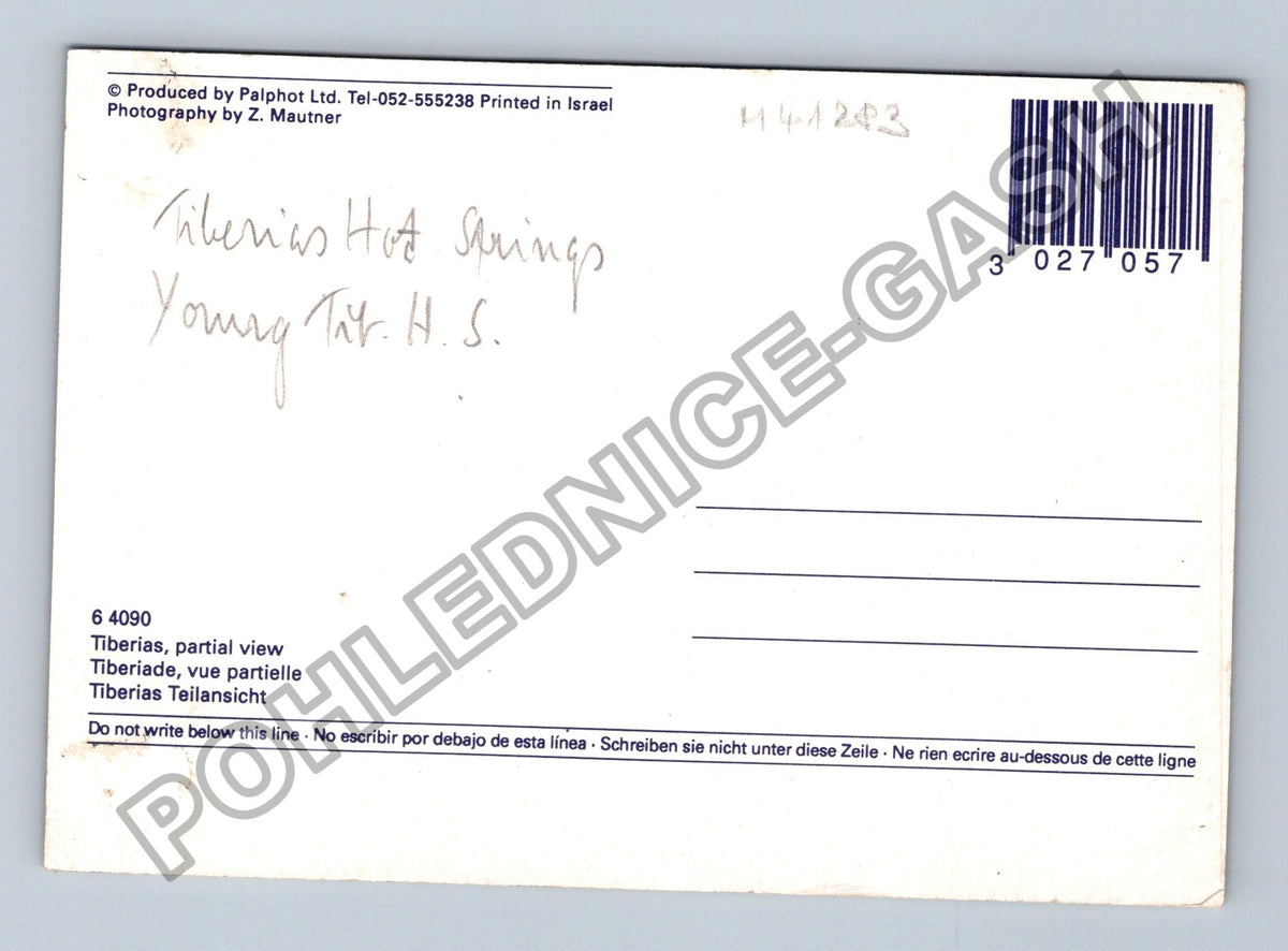 Pohlednice Izrael Tiberias částečný pohled (M41283)