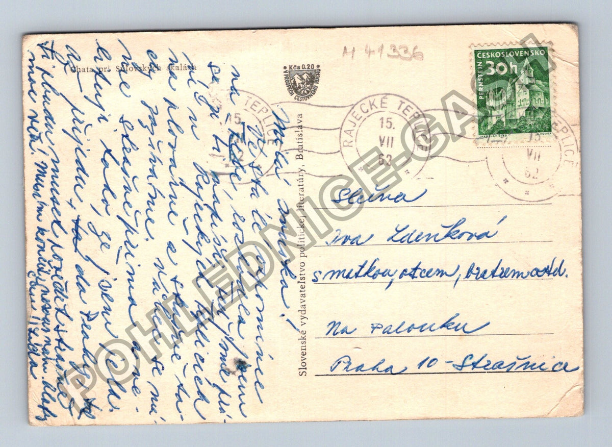 Pohlednice Teplice Skalní město 1962 (M41336)