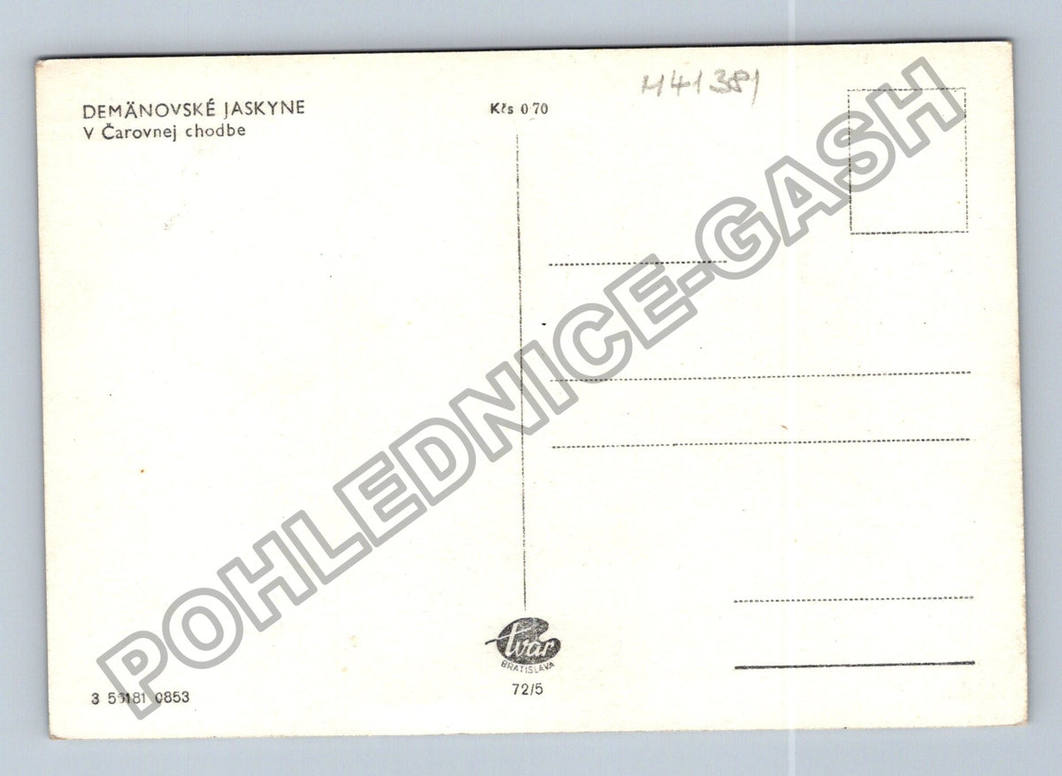 Pohlednice Demänovské jaskyne V Čarovnej chodbe (M41381)