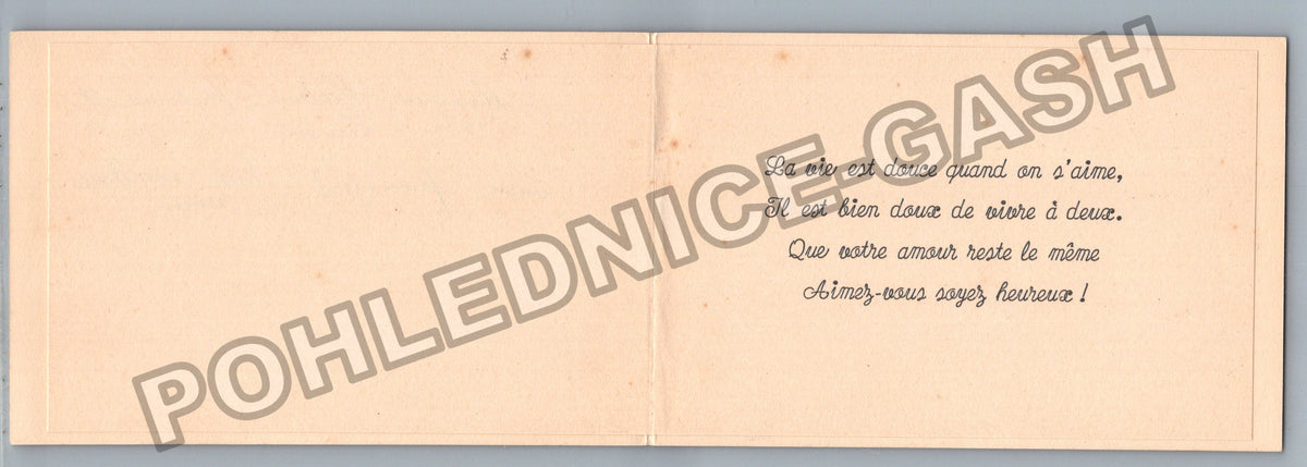 Pohlednice Francie Sincères Félicitations et Voeux de Bonheur (M41532)
