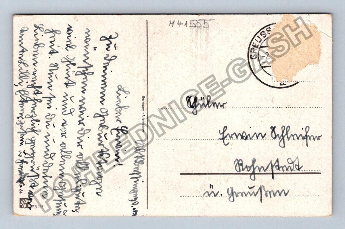 Pohlednice Německo květiny přání k narozeninám (M41555)