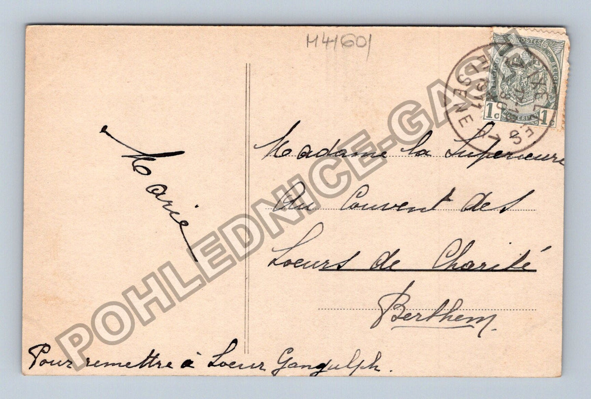 Pohlednice Belgie Konvalinky pařížský motiv 1911 (M41601)