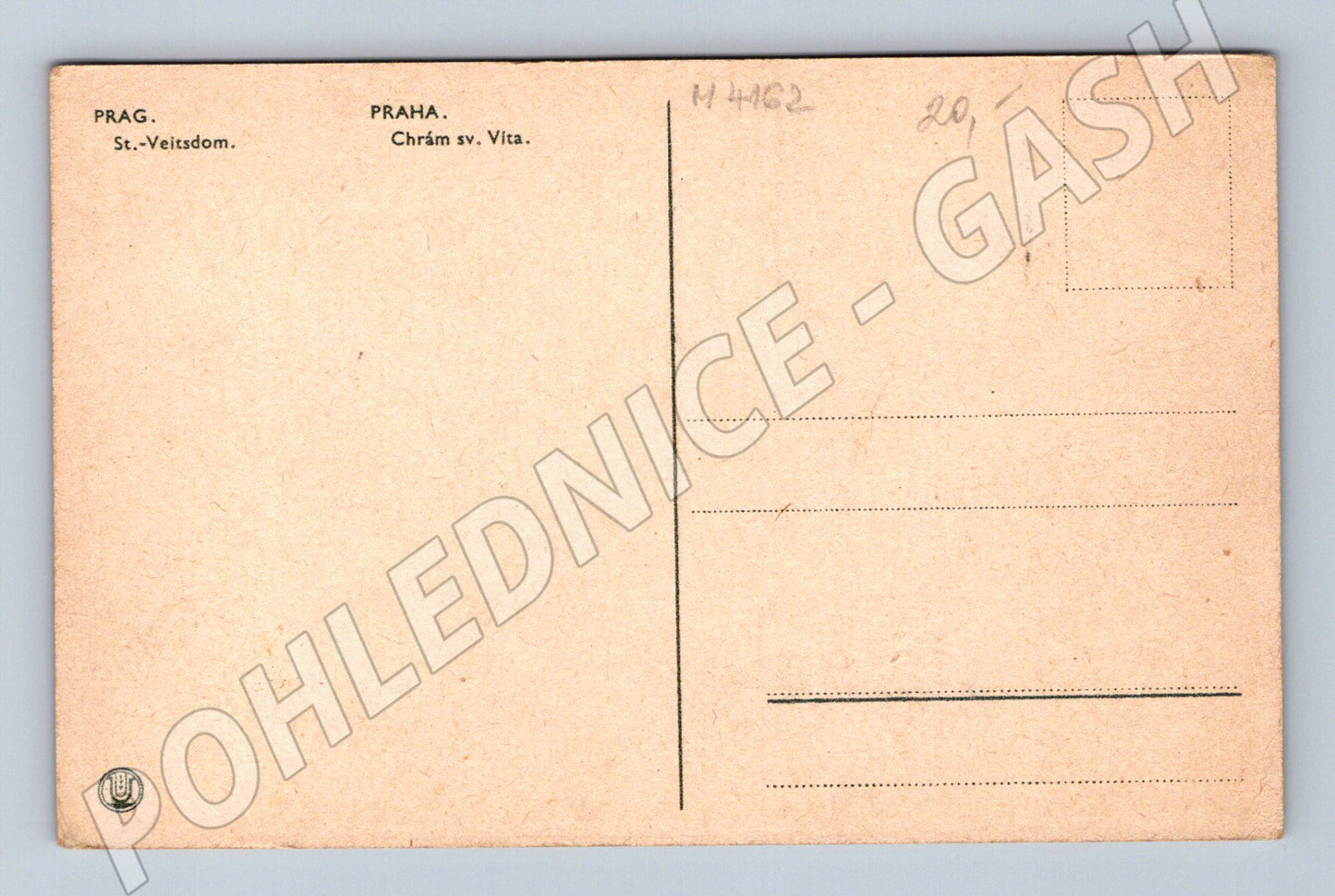 Pohlednice Praha Chrám sv Víta sepia motiv (M4162)