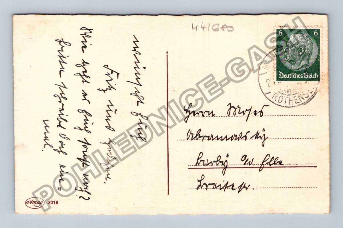 Pohlednice Německo Velikonoce břízy a fialky (M41680)