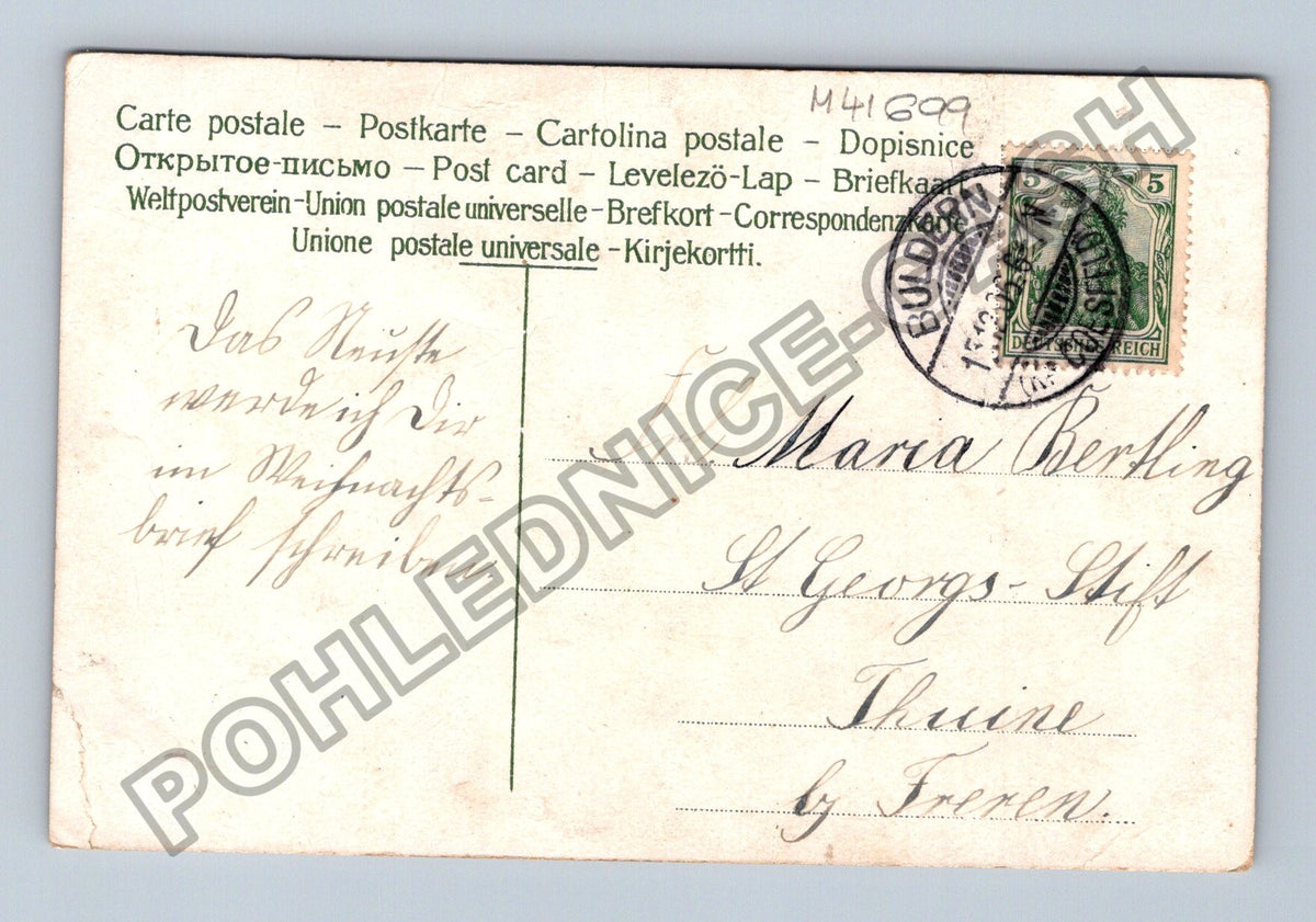 Pohlednice Rakousko květiny Grüsse aus der Ferne 1907 (M41699)