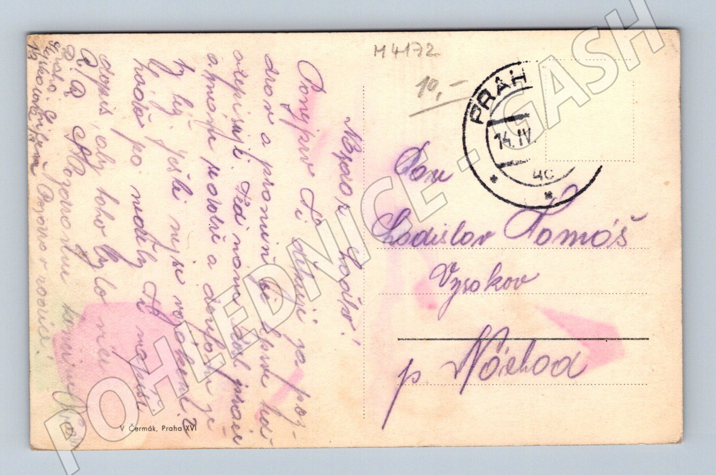 Pohlednice Praha Václavské náměstí historický motiv (M4172)