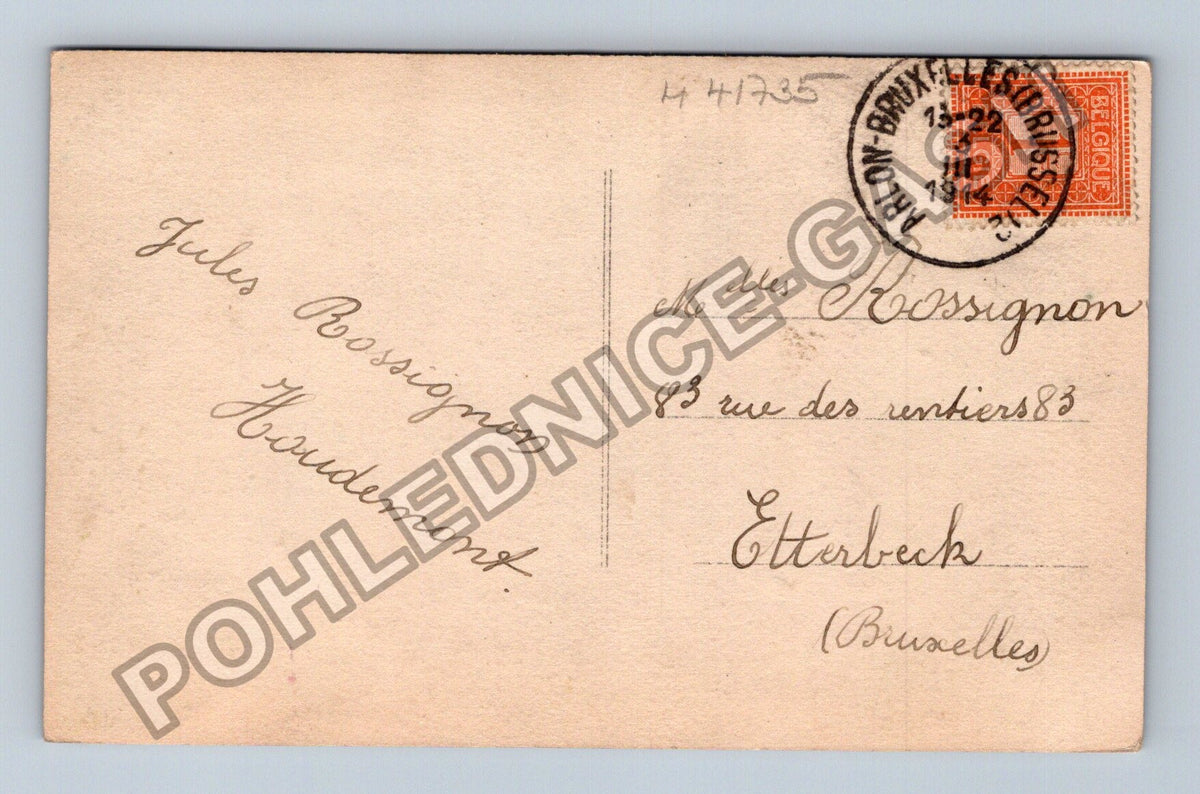 Pohlednice Belgie Lun par lautre on serait heureux 1914 (M41735)