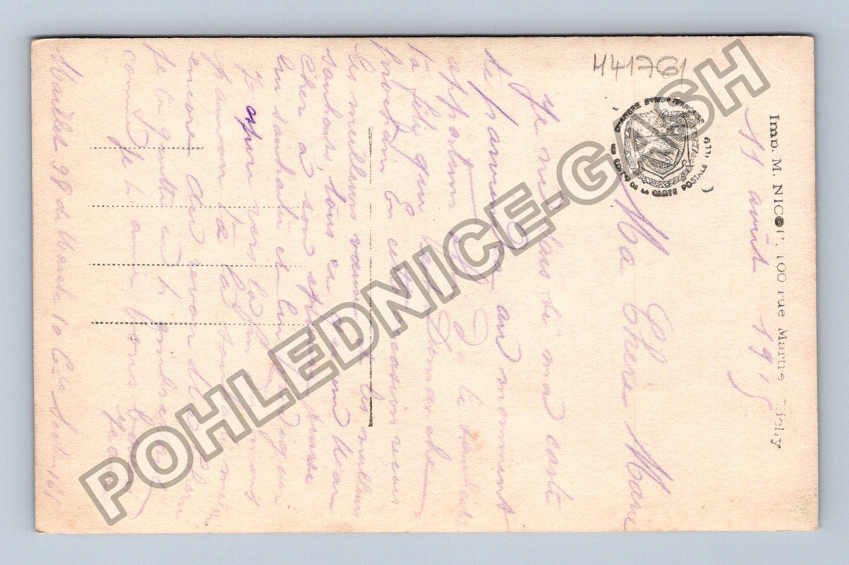 Pohlednice Francie venkovská krajina květiny Bonne Fete (M41761)