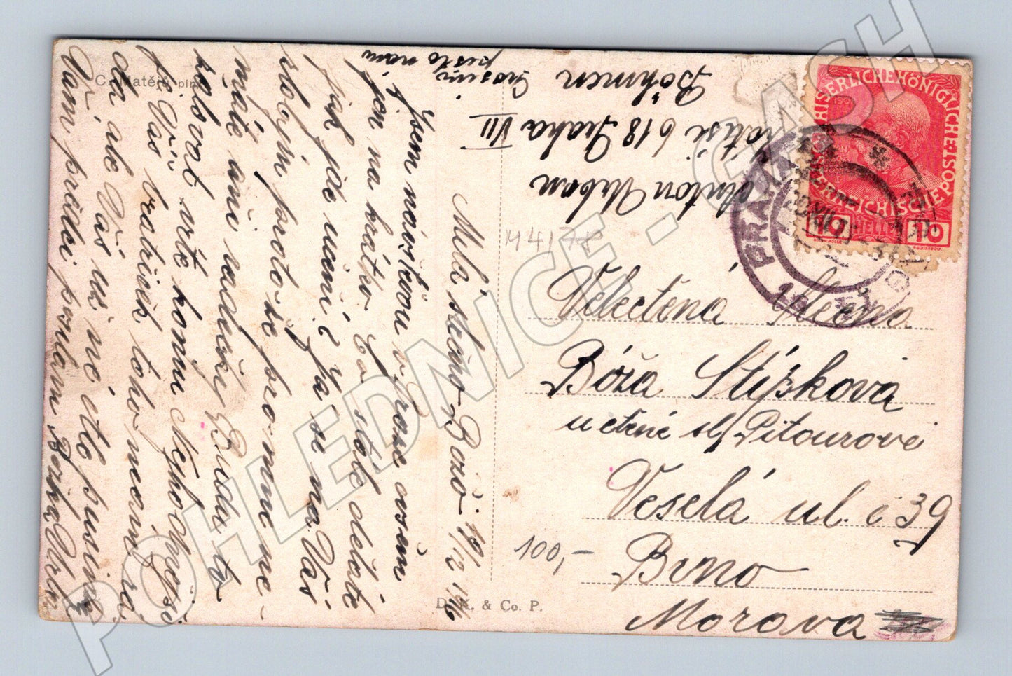 Pohlednice Praha Václavské náměstí historický motiv (M4178)