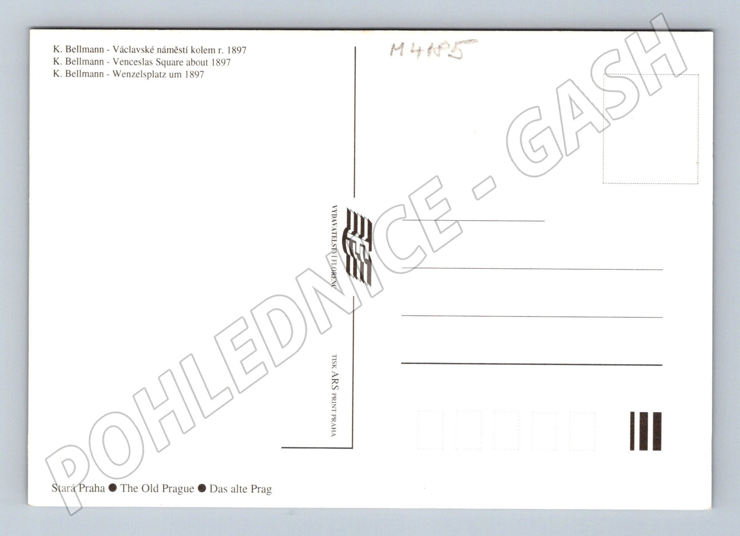 Pohlednice Praha Václavské náměstí 1897 motiv (M4185)