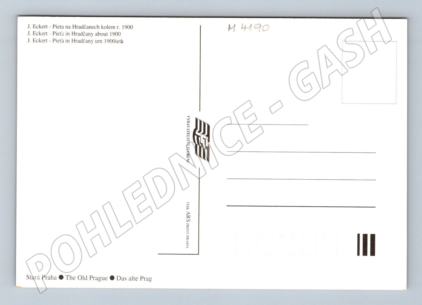 Pohlednice Praha Hradčany Pieta J Eckert (M4190)
