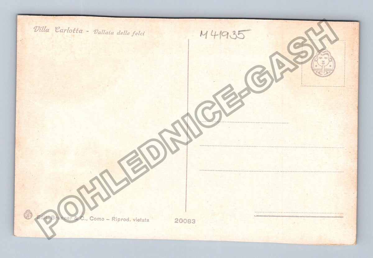 Pohlednice Itálie Villa Carlotta Vallata delle felci (M41935)