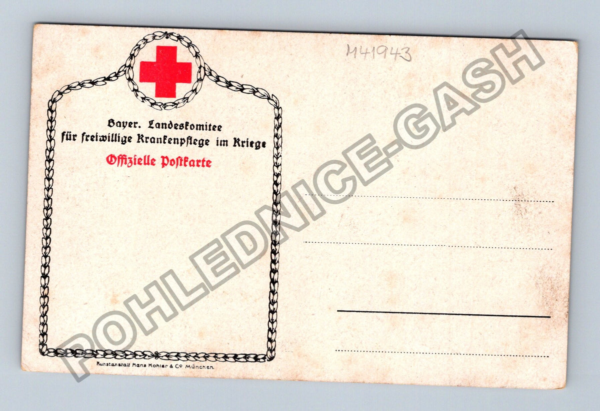 Pohlednice Německo Ježíš Kristus hrob vojáka I. světová válka (M41943)