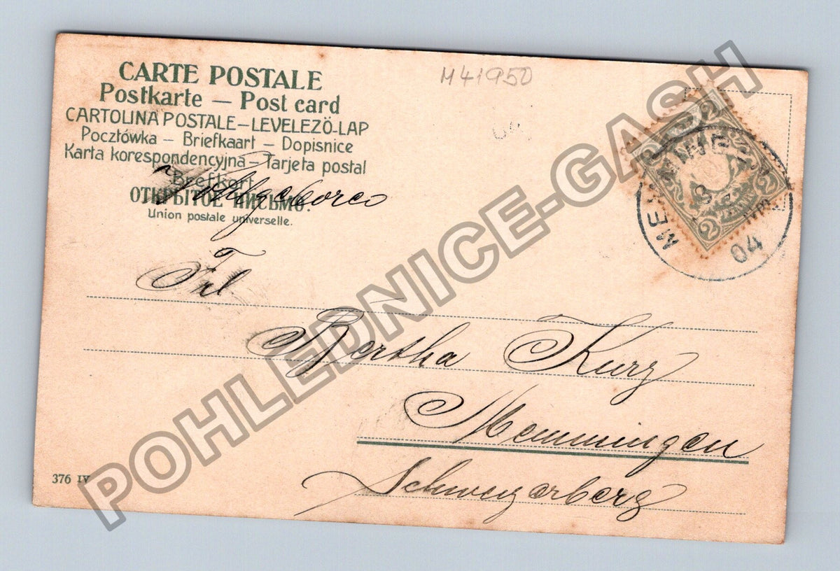 Pohlednice Německo Liebeshändeleien milostné hrátky 1904 (M41950)