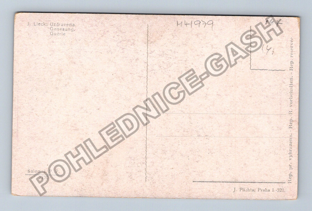 Pohlednice J. Liecks Uzdrawena Genesung Guerie (M41979)