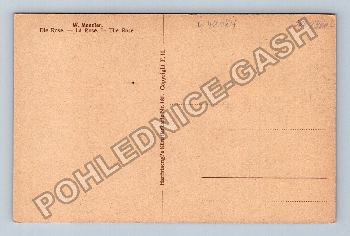 Pohlednice W. Menzler Die Rose (M42024)
