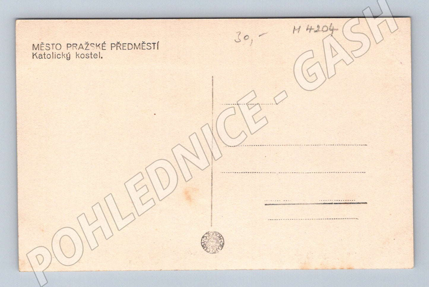 Pohlednice Praha Předměstí katolický kostel cca 1930 (M4204)