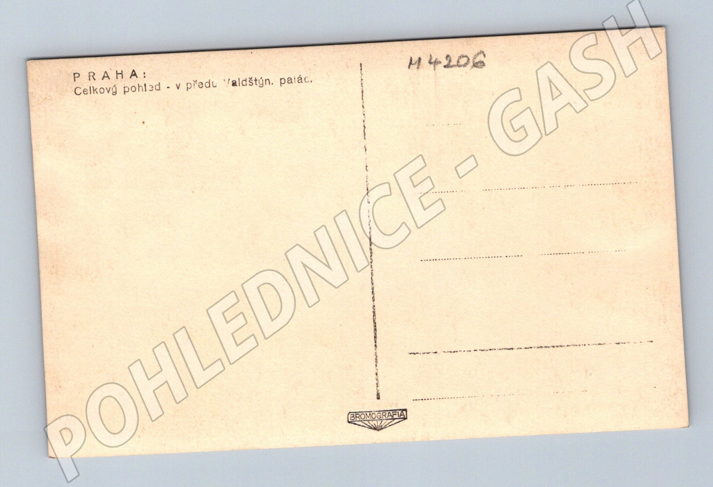 Pohlednice Praha pohled s Valdštejnským palácem (M4206)