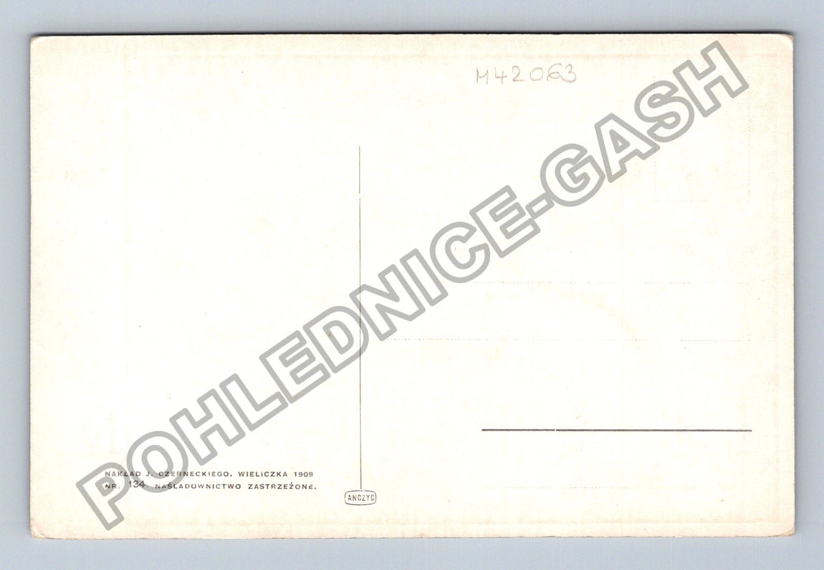 Pohlednice Polsko Wieliczka T. Axentowicz portrét ženy 1909 (M42063)