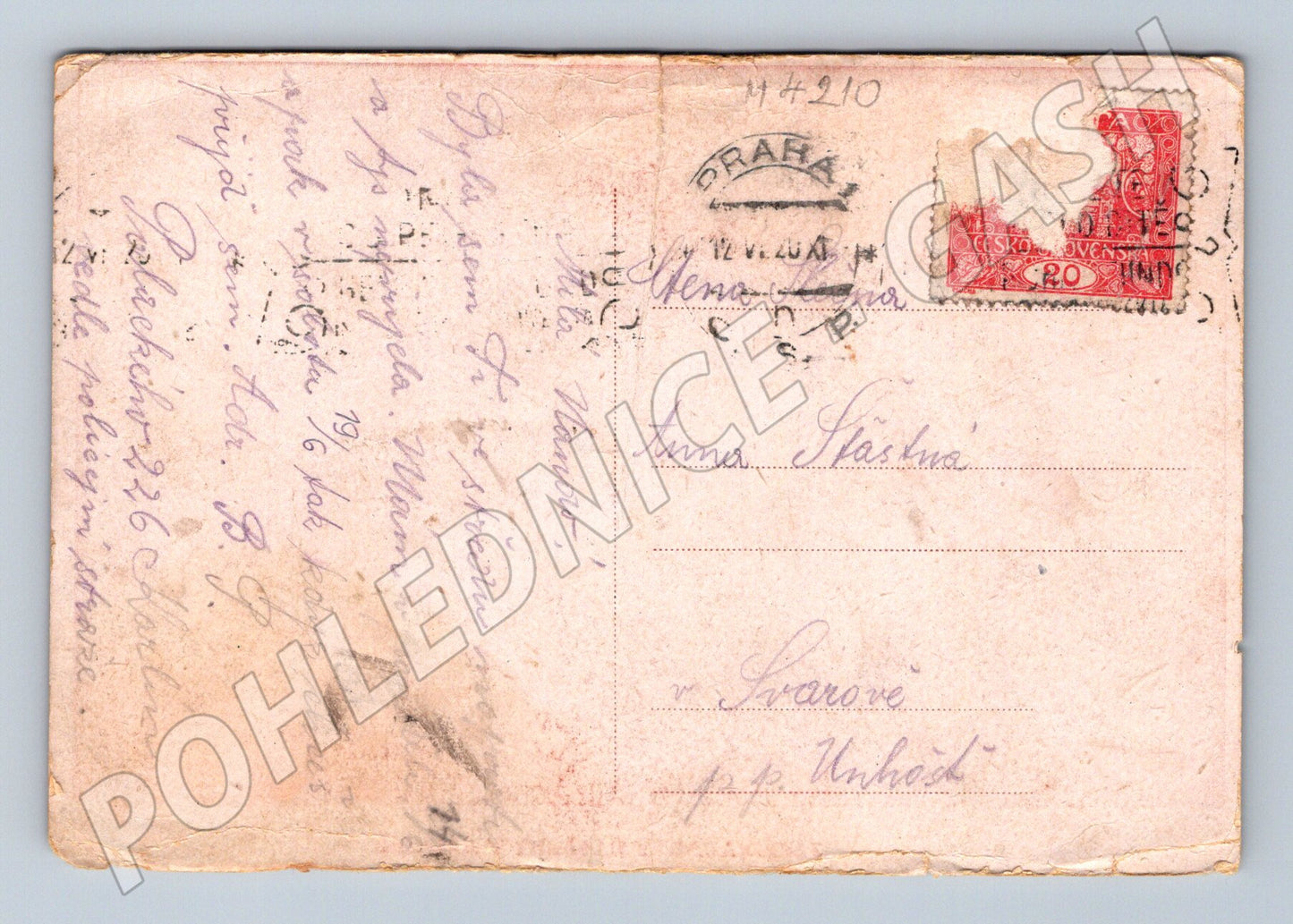 Pohlednice Praha Ferdinandovy kasárny Karlín historický motiv (M4210)