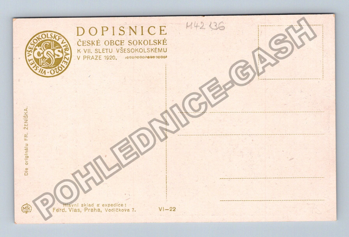Pohlednice Sedmý všesokolský slet v Praze 1920 (M42136)