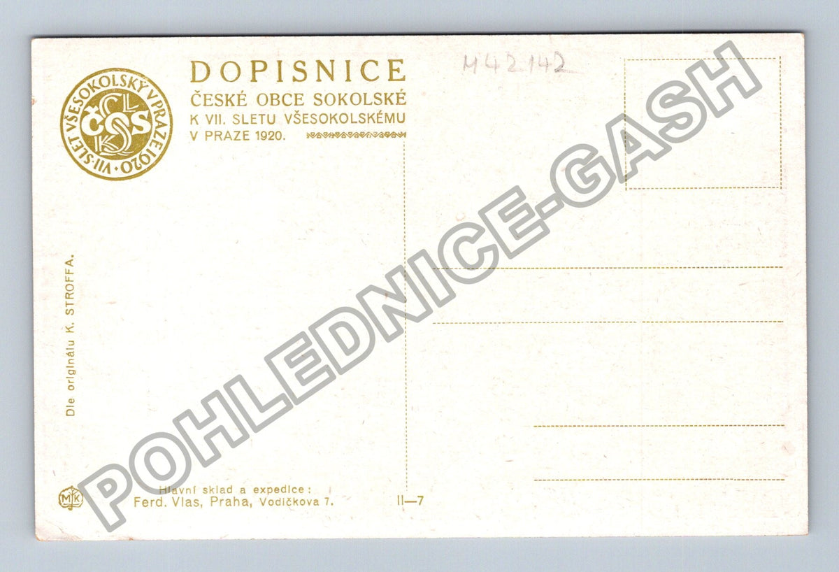 Pohlednice Sedmý všesokolský slet v Praze 1920 (M42142)