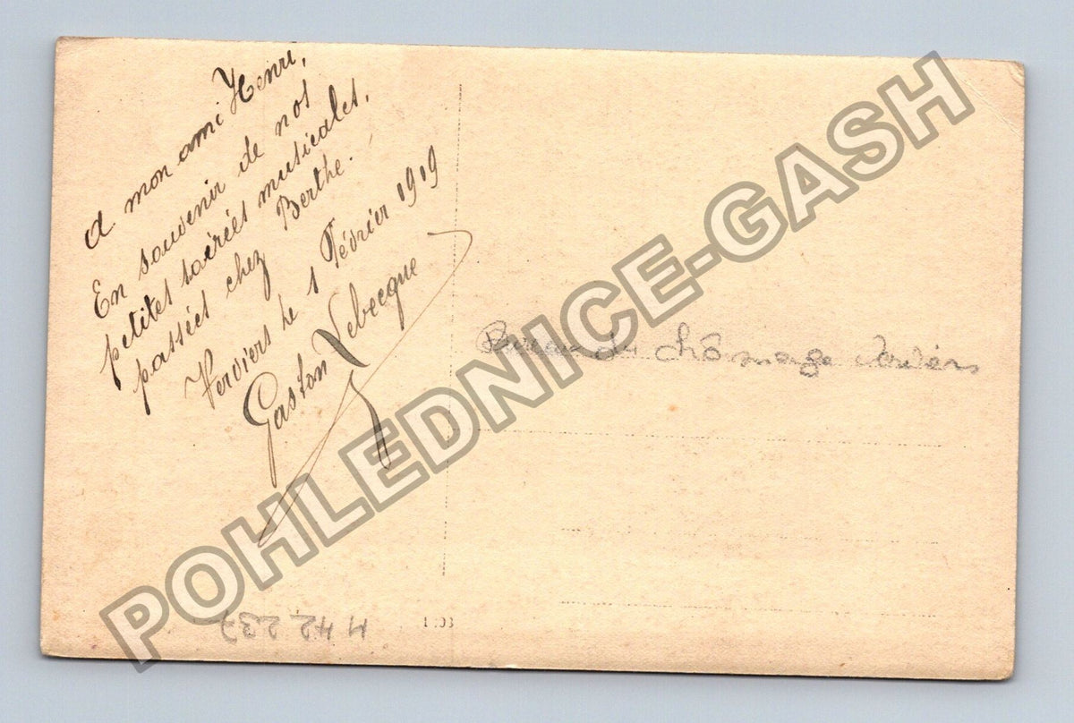 Pohlednice Francie Gaston Nebreque s psacím strojem 1919 (M42237)