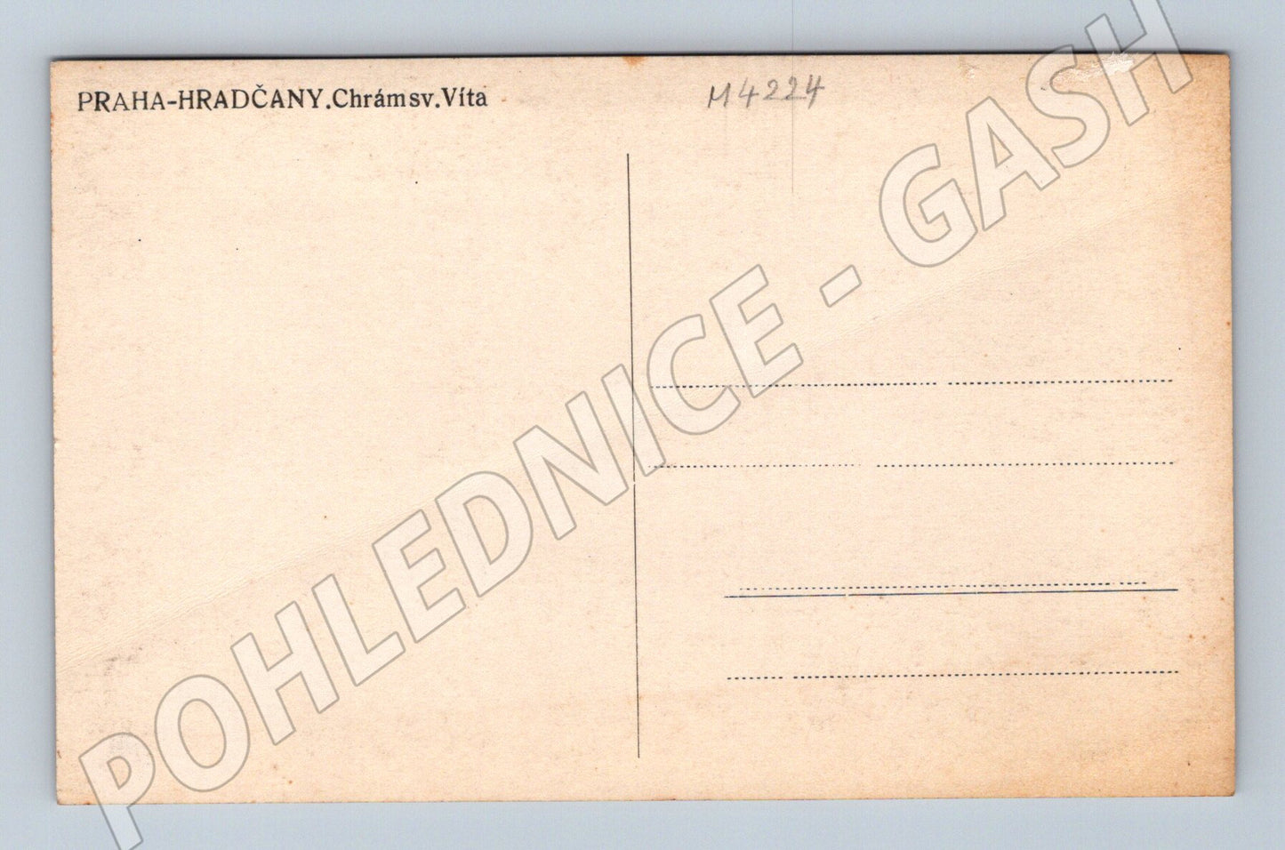 Pohlednice Praha Chrám sv Víta hrobka starý motiv (M4224)