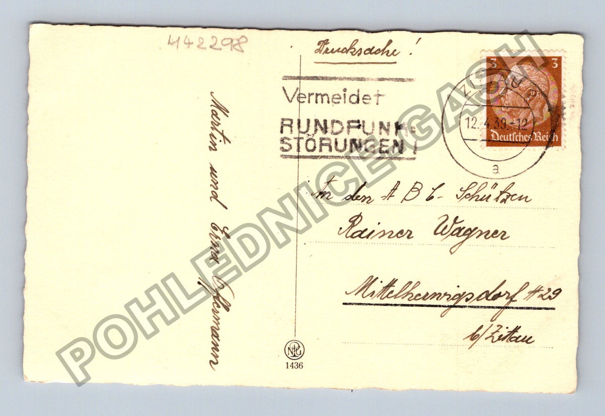 Pohlednice Německo chlapec s kornoutem 1939 (M42298)