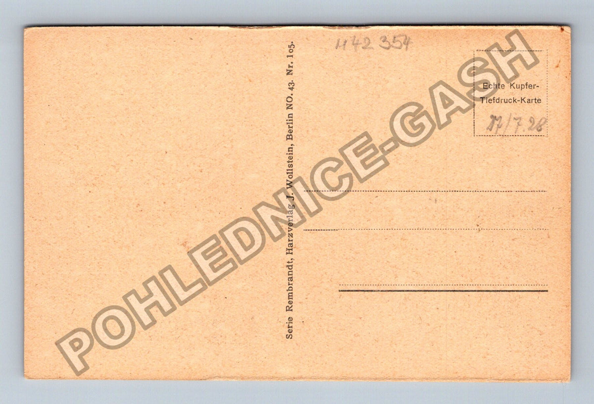 Pohlednice Německo Bad Harzburg Bismarckdenkmal Burgberg 1928 (M42354)