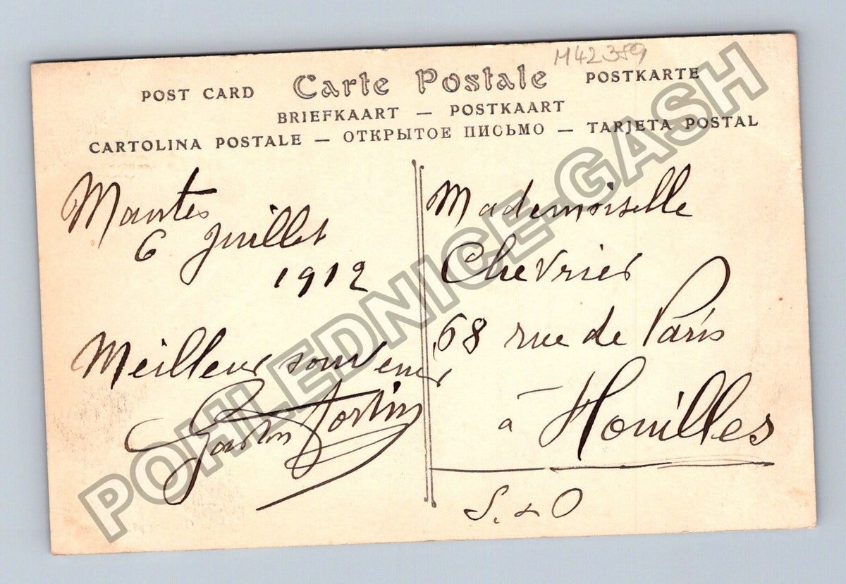 Pohlednice Francie Mantes Ermitage Saint-Sauveur 1912 (M42389)
