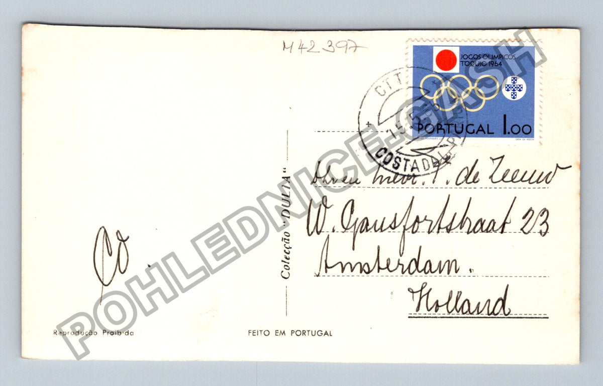 Pohlednice Portugalsko Lisabon Pombalovo náměstí 1964 (M42397)