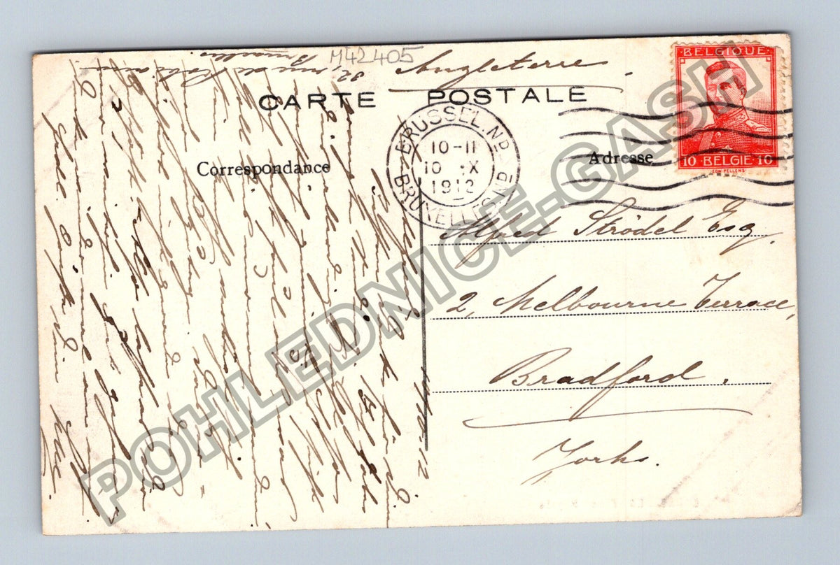 Pohlednice Belgie Brusel Place Royale 1912 (M42405)