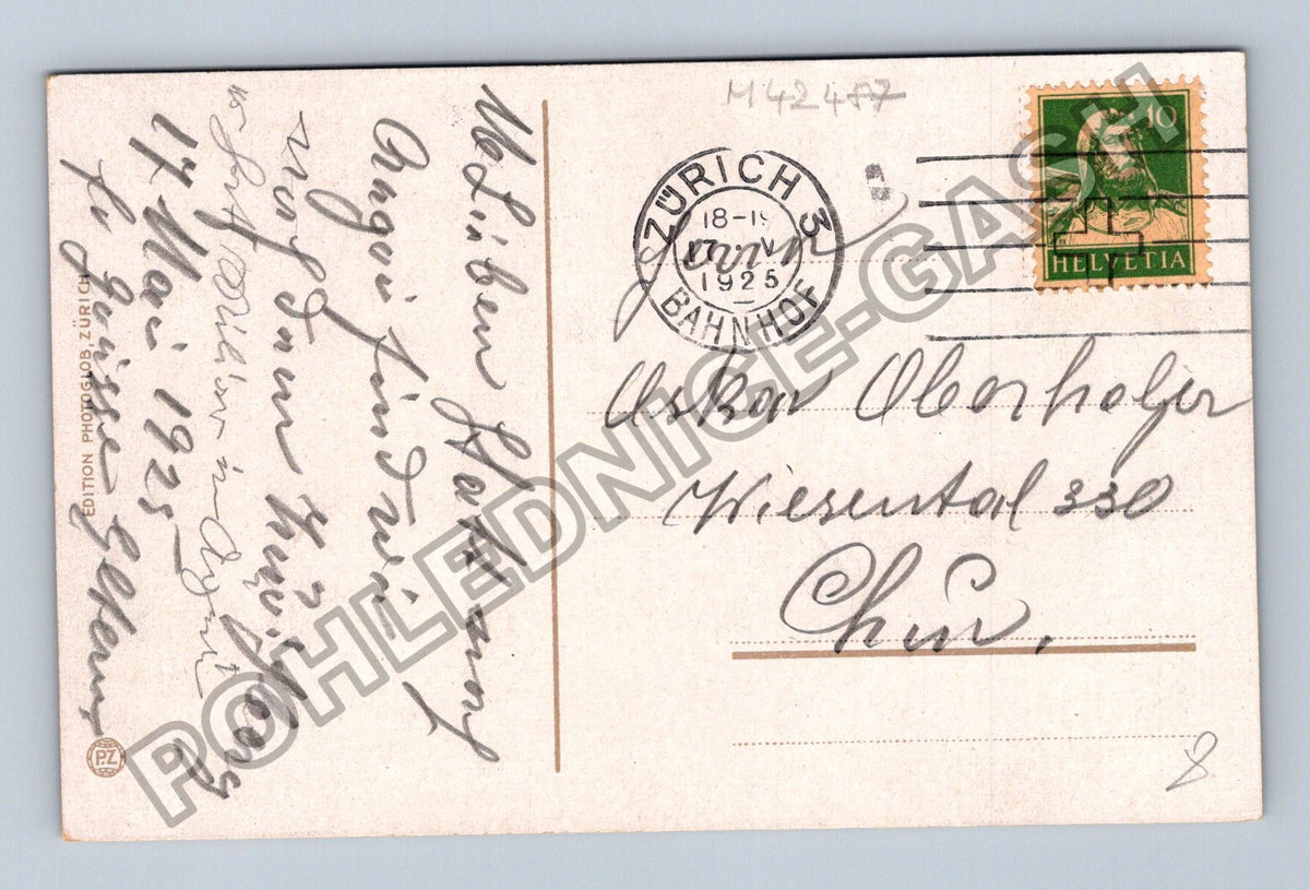 Pohlednice Švýcarsko Curych Bahnhofplatz 1925 (M42487)