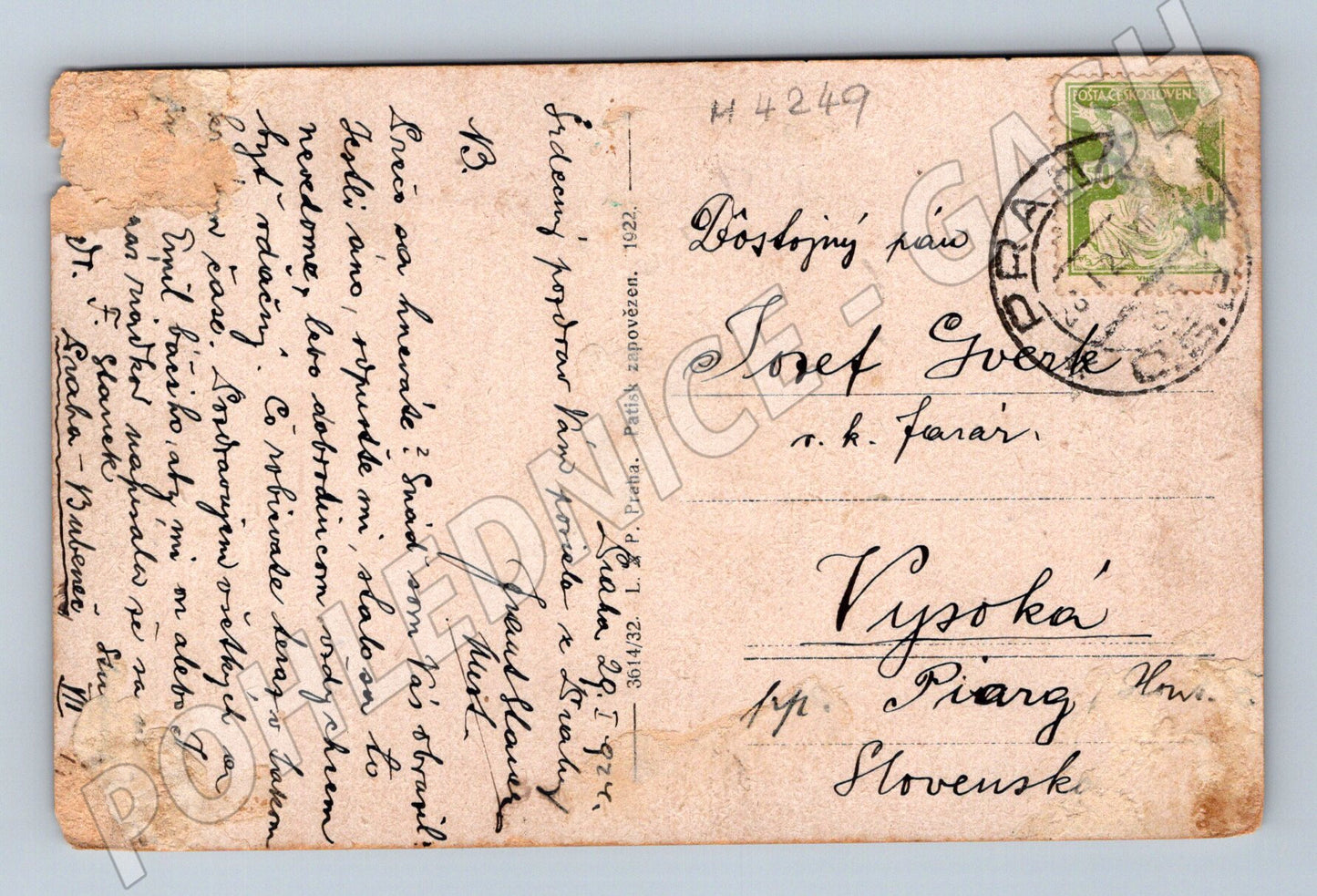 Pohlednice Praha Týnský chrám historický motiv (M4249)