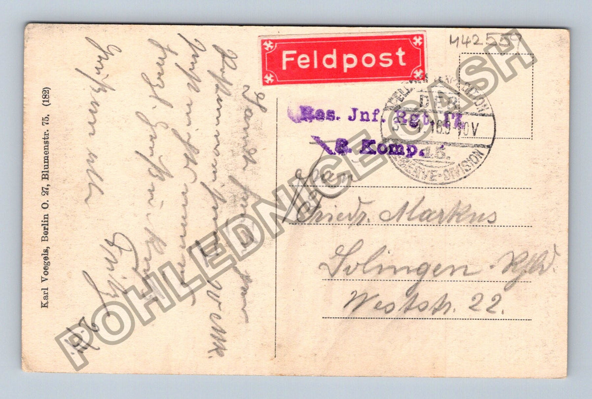 Pohlednice Francie Menoville Dep Aisne I světová válka (M42559)