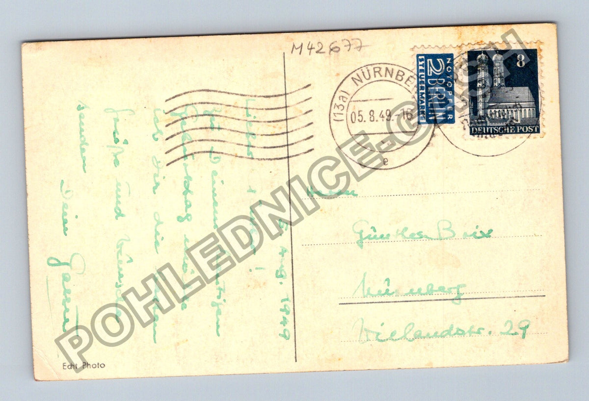 Pohlednice Německo Květiny Karafiáty Herzliche (M42677)