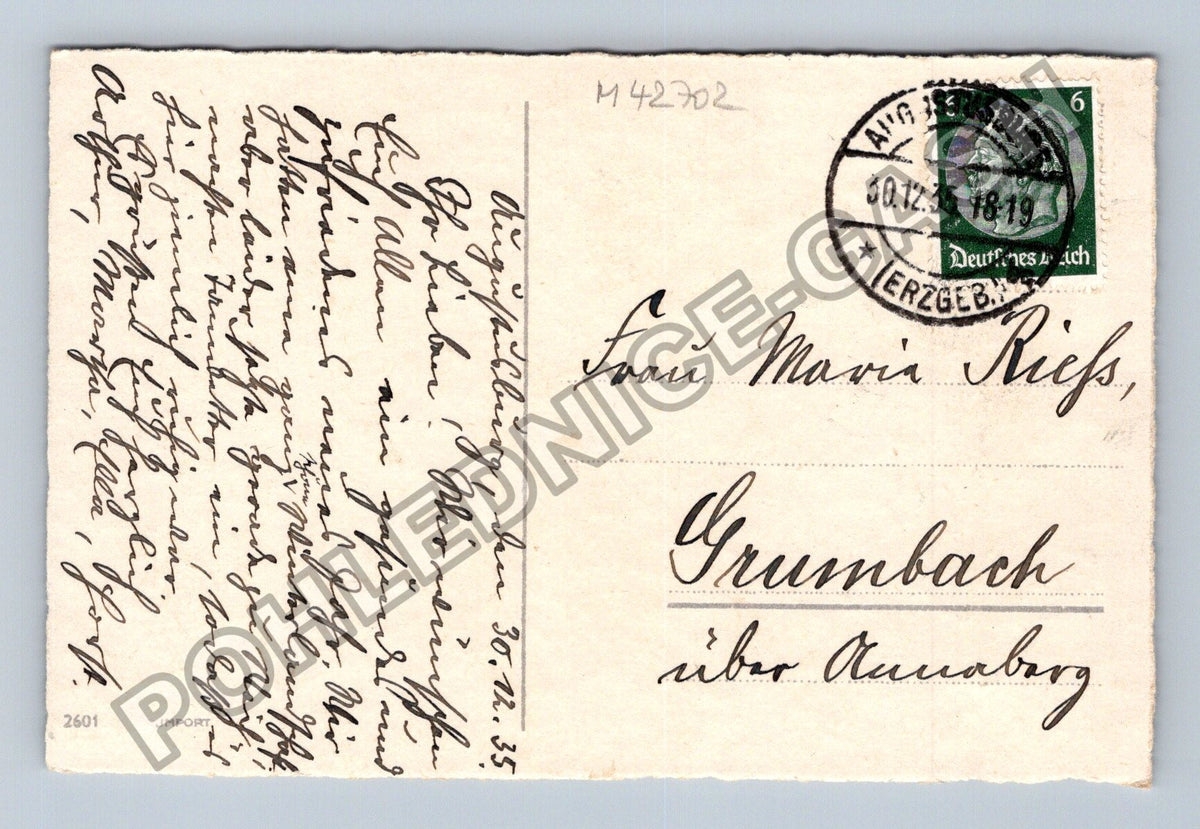 Pohlednice Německo Novoroční přání Grumbach 1899 (M42702)