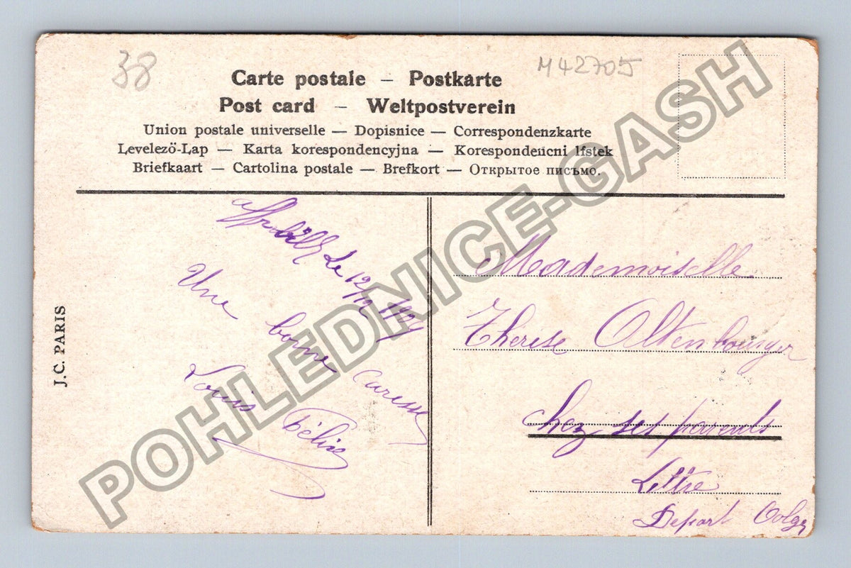 Pohlednice Francie Il faut quitter le Paradis 1899 (M42705)