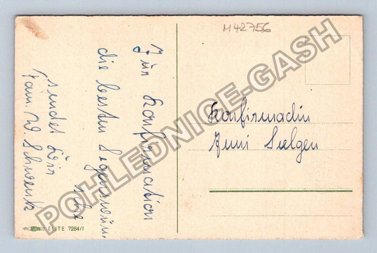 Pohlednice Kytice ve váze květiny (M42756)