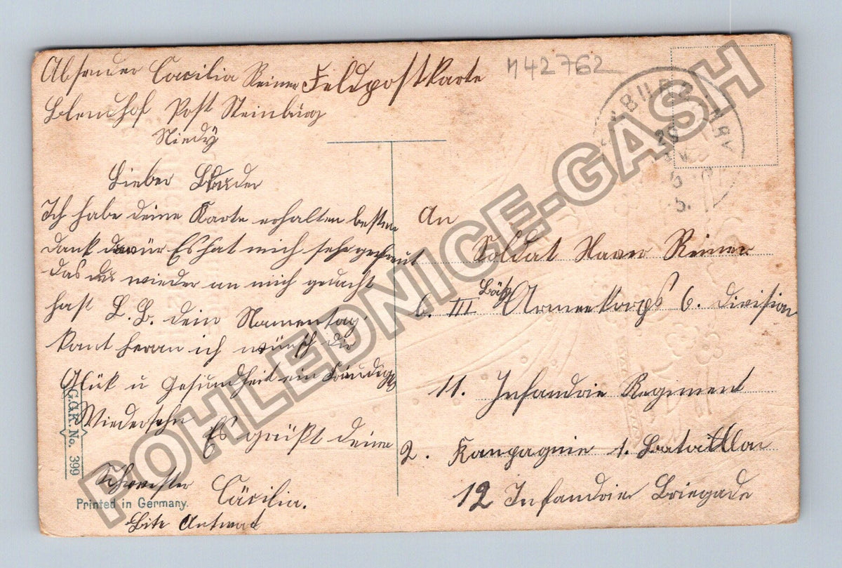 Pohlednice Německo Herzlichen Glückwunsch zum Namenstage (M42762)